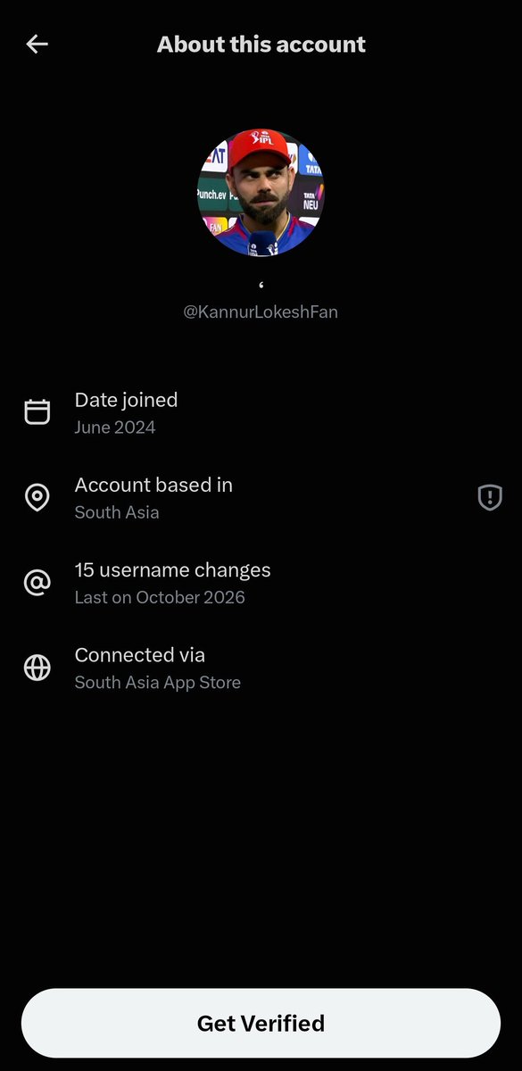 abhi_darbare's tweet photo. @KannurLokeshFan 15 user name changes! Account based in South Asia 🇵🇰🇧🇩🤡 https://t.co/h7eRp2w4Im