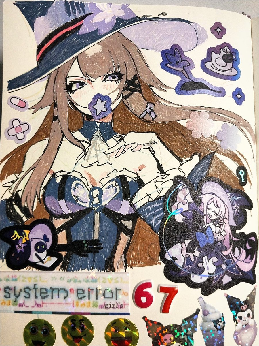 pxipz's tweet photo. the herta doodle... i really like how i colored her https://t.co/E5QDa6efqw