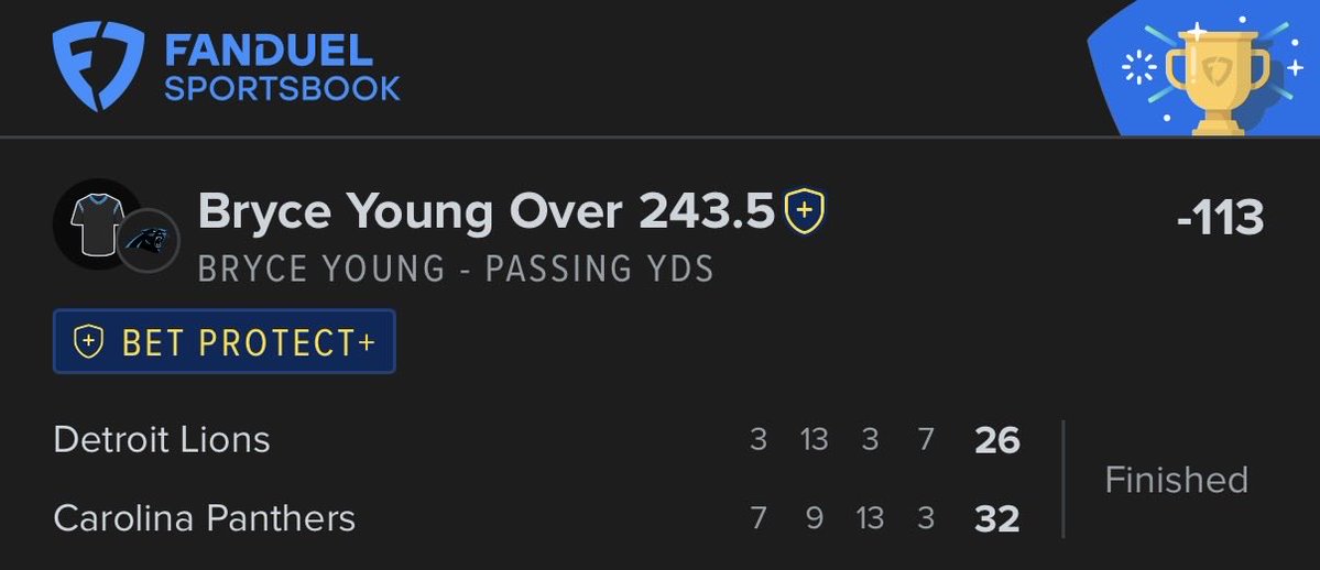 SGP_Parlay's tweet photo. Sunday Night Football was another good one 🙌

✅ Tetairoa McMillan Anytime TD
✅ Bryce Young o243.5 Passing Yards
✅ Jameson Williams o51.5 Rec Yards
✅ Chuba Hubbard First TD (+650)

These prime time games are treating us well 🔥 https://t.co/BmB78vkFZR