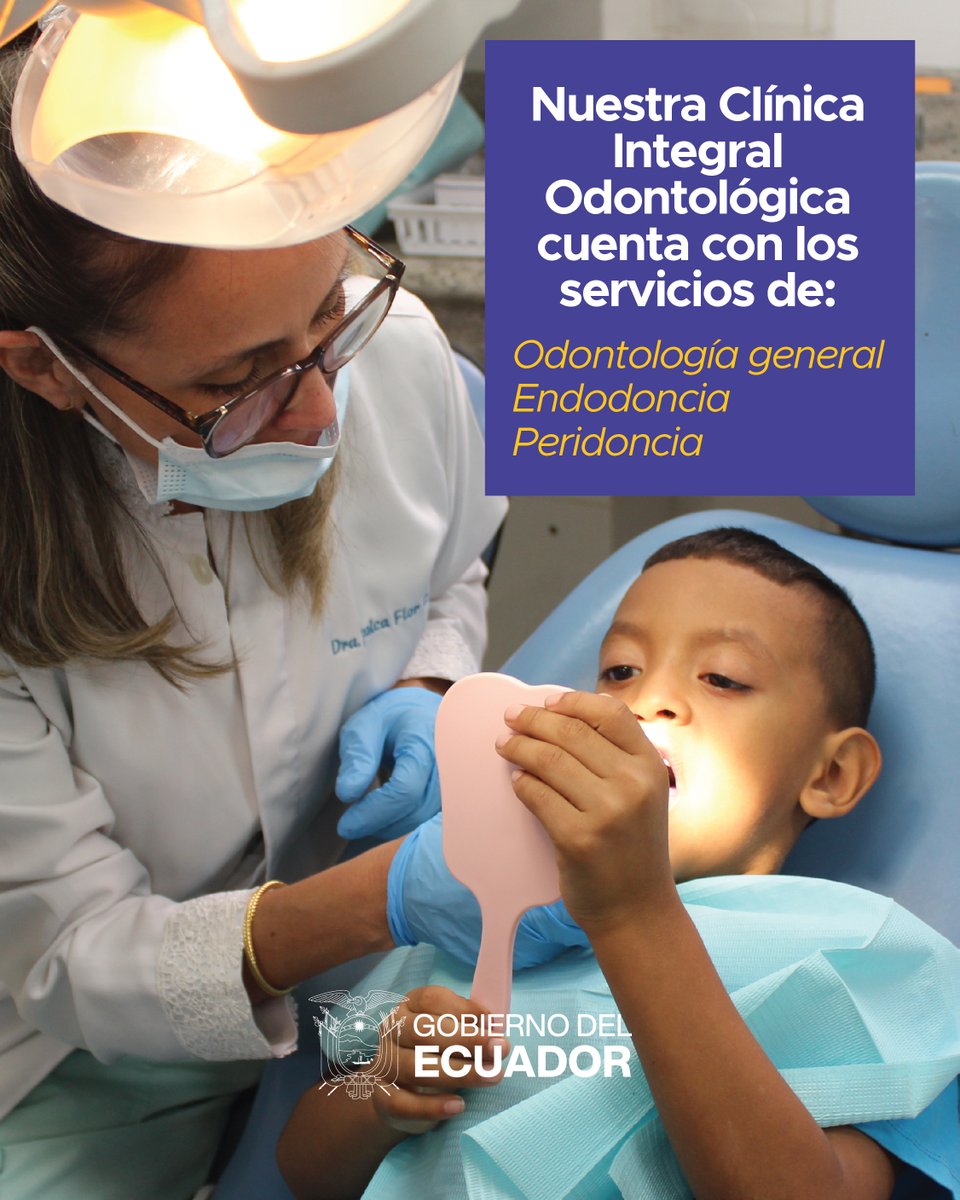 HUniversitarioG's tweet photo. En nuestra Clínica Integral Odontológica del #HospitalUniversitariodeGuayaquil cuidamos la salud bucal de mamás y niños con atención cercana y profesional. Prevención, tratamientos y seguimiento para que toda la familia sonría con confianza.
#HUGContigo https://t.co/O3kRWhpbvU