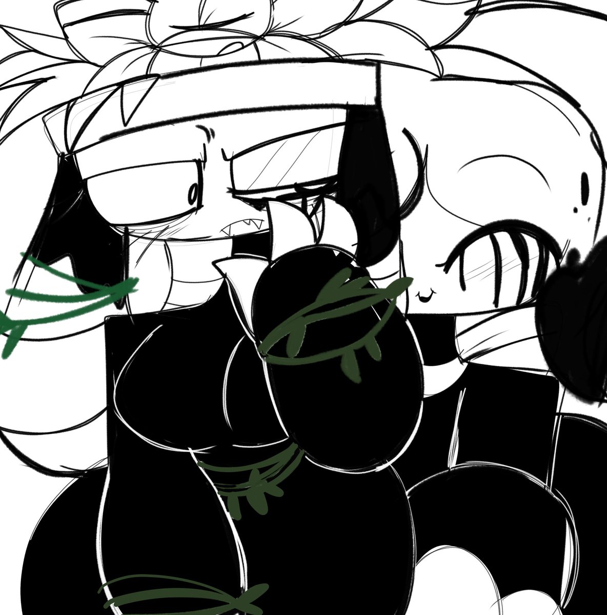 uticahdotcom's tweet photo. Just gonna dump these twisted swap bassie and ginger doodles too 

toon girls and their lethal boyfriends sighhhh 

#dandysworld https://t.co/uGfzerV6Vy