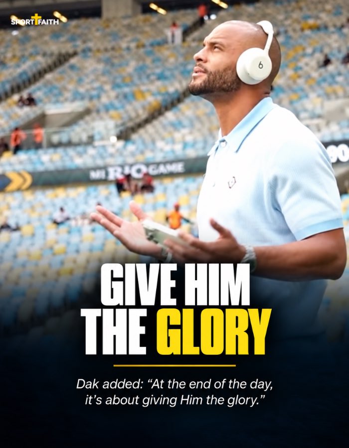 sportandfaith's tweet photo. The Cowboys are increasingly leaning on faith. 🙌

After Dallas’ win over Houston, Dak Prescott was asked if the team is expressing its faith more openly:

“Absolutely… we’re all here because of God… to serve a greater purpose.”

#Cowboys #DakPrescott #NFL https://t.co/2OY0bi6q57