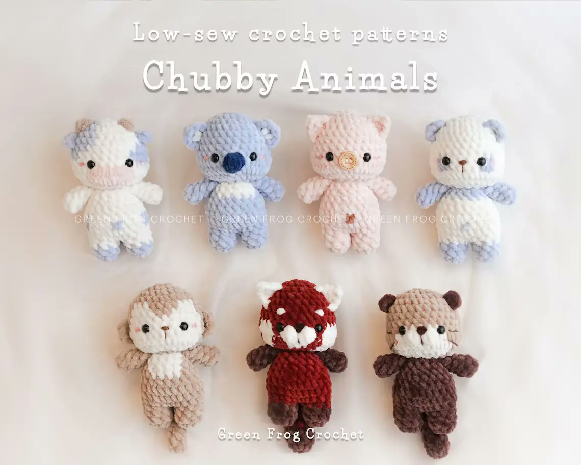 weavecrochet's tweet photo. Chubby Baby Animals, low sew crochet patterns https://t.co/IAOUl7an1P https://t.co/jihWxyqO8w