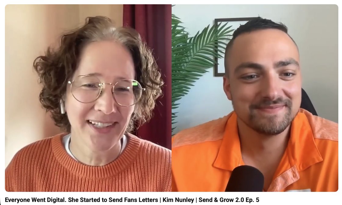 kimnunley's tweet photo. I got to talk about building @30SecTime  + The Post-Up Club with @lazukars on @SparkLoopHQ's Send &amp; Grow podcast!

We talked about women’s basketball, building an audience, and why I decided to start sending people actual mail in an increasingly digital world. https://t.co/fLUtCe5DA5