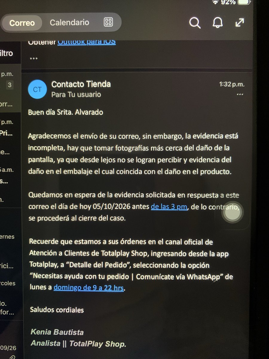 Hbochapa74's tweet photo. @RicardoBSalinas Enserio ayudeme a que me hagan el reembolso de una tv comprada en total shop ya van desde el dia exacto que me llego el 30 de septiembre que la reporte porque llego dañada me pidieron fotos respuesta de 72 hrs el dia viernes me pidieron mas fotos y hoy mas fotos enserio ayuda ! https://t.co/CAl5LQHGKY