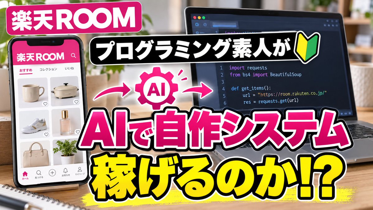 Genkai_giri2ch's tweet photo. 動画をアップしました！

楽天ルームを自動化するシステムを自作してみました！果たして稼げるのか！？

副業に興味ある方は良かったら見にきてください！

#稼ぐ　#副業　#YouTube

https://t.co/kBekabHdV5 https://t.co/w7k3dhCqz5