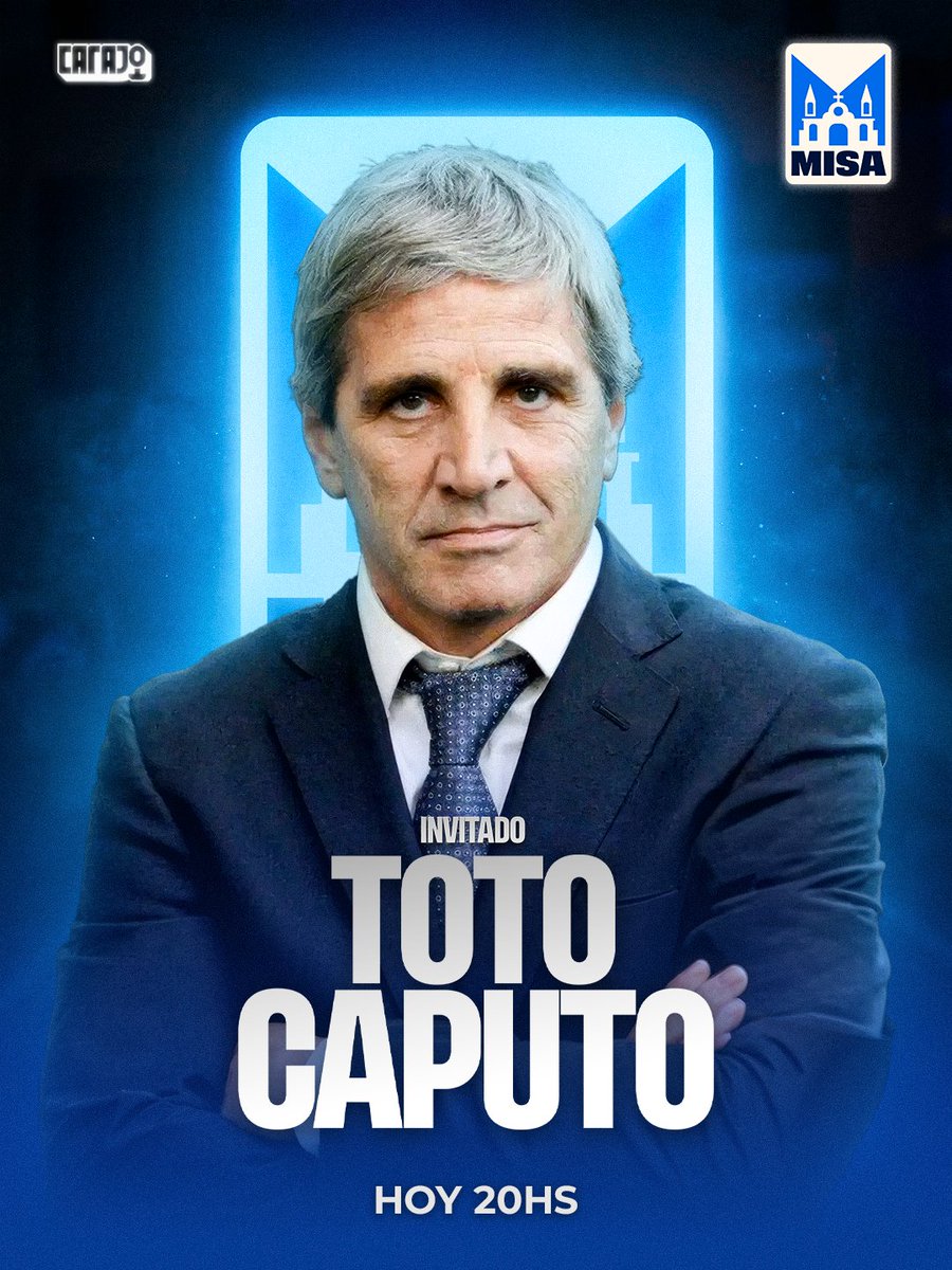 CarajoStream's tweet photo. Hoy viene a La Misa Toto Caputo, el mejor Ministro de Economía de la historia argentina 😎

20hs por Carajo. https://t.co/wmzzUps2U2