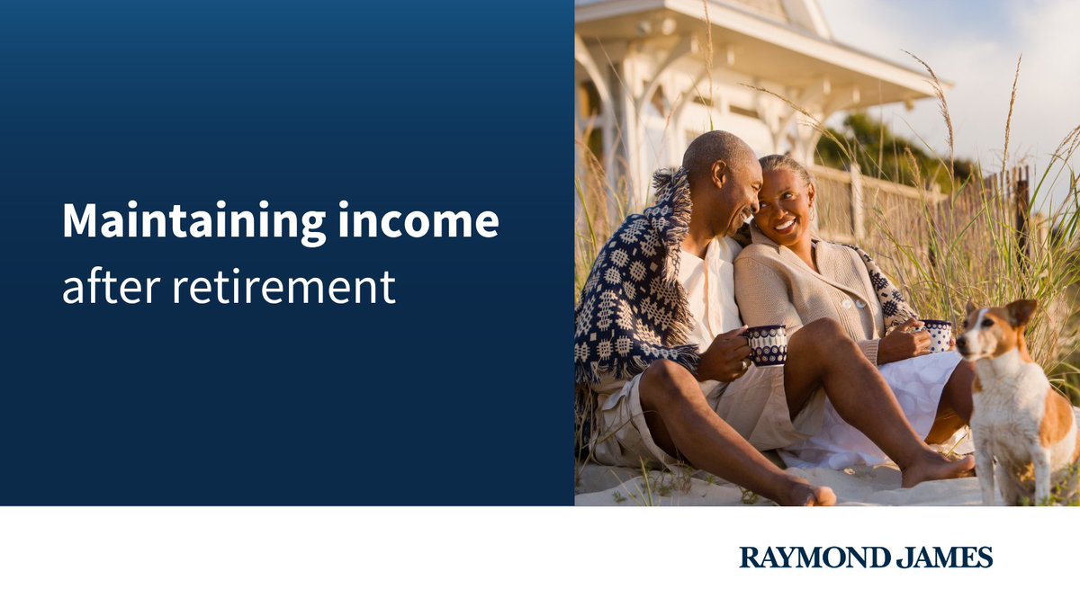 RaymondJames's tweet photo. Just because you’ve reached retirement doesn’t mean the potential for earning stops. 

Learn more about how you can turn your retirement funds into retirement income: https://t.co/dcUIugGLzm https://t.co/2Ueo6q3Qpr