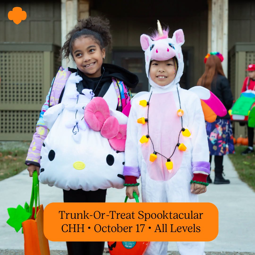 GSSEM's tweet photo. 🎃 The countdown to Halloween fun is ON! 👻

Make your way to Camp Hawthorn Hollow on October 17 for a night of tricks, treats and Girl Scout fun at Trunk-or-Treat! 🍬🕷️

Don't miss the Halloween fun at Camp Hawthorn Hollow! REGISTER NOW: https://t.co/pl01ogZZFL https://t.co/O2r3yHa6p3