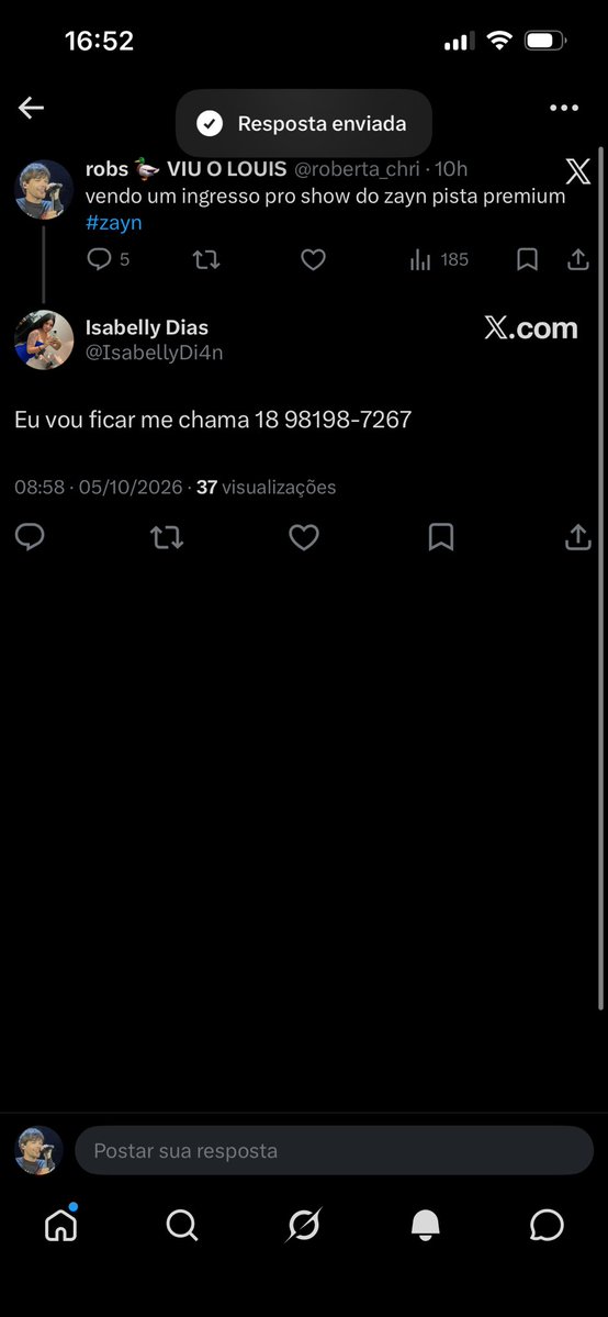 roberta_chri's tweet photo. queria alertar vcs q tem uma golpista q mostrou interesse em comprar meu ingresso do show do zayn https://t.co/PpKtHZkMJn