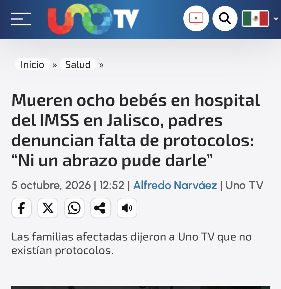 mario_dico50's tweet photo. 🔴 AL MOMENTO : Fallecen 5 bebés más en el @Tu_IMSS de Jalisco ! Y @zoerobledo sigue sin renunciar ! @Claudiashein https://t.co/4dZgRXmfvF