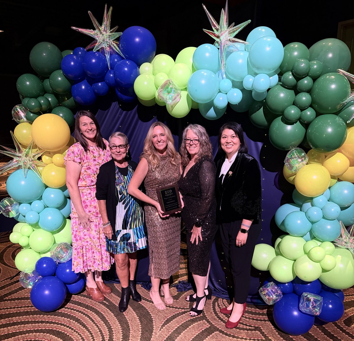 IMPACTinst's tweet photo. Impact Institute AE Team was honored as a Program of Excellence by the IN Department of Workforce Development!  A small part of our amazing team had the opportunity to come together and celebrate this recognition at the IAACE Conference this past week. 🎓❤️ https://t.co/p0QKFjra7J
