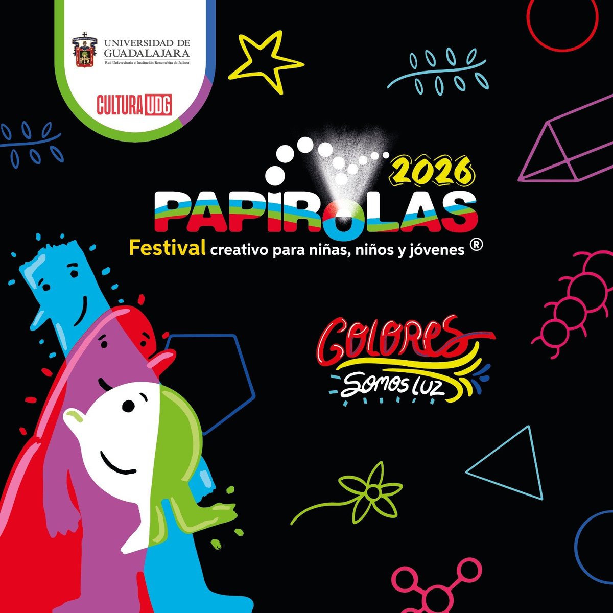 muralcom's tweet photo. ¡El #FestivalPapirolas2026 ya está aquí! Del 7 al 11 de octubre no te pierdas más de 5 mil actividades, entre espectáculos, talleres, exposiciones, eventos especiales, activaciones, concursos, juegos y mucho más. #ColoresSomosLuz https://t.co/egbiLwQ8lS