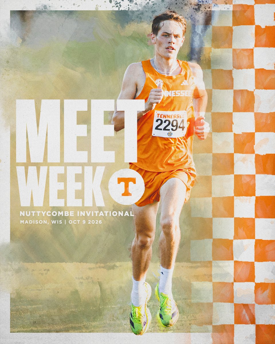 Vol_Track's tweet photo. Meet Week in Madison

🔜 Nuttycombe Wisconsin Invitational
📍 Madison, WI
🗓️ Friday, 10/9 https://t.co/yaRePbfu6A
