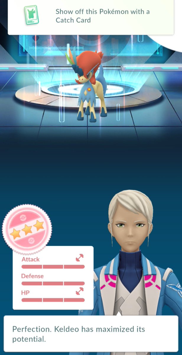 Osu_XY's tweet photo. On the 79th day since Keldeo was given the Gold Bottle Cap from this year's GO Fest, it was finally a hundo

In the later days, I had to deal with the last HP Training quest

Keldeo earns a Candy every 20 kms, so I needed to go long-distance 

#PokemonGO https://t.co/6ZqsiLhgRv