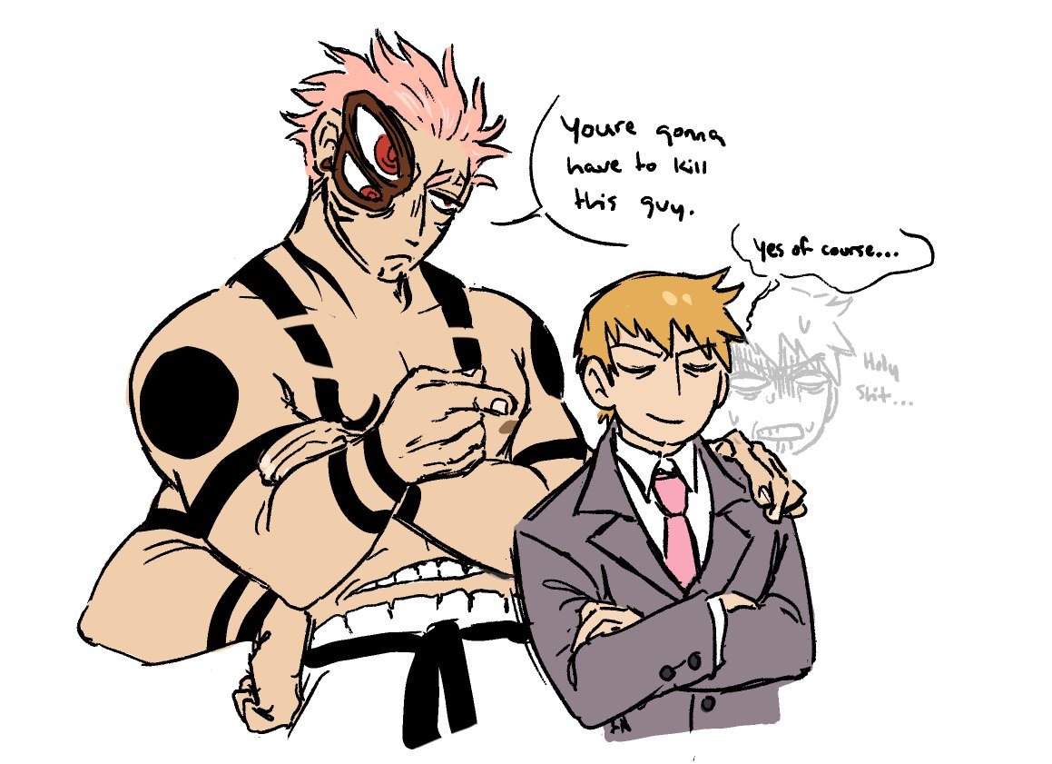 keroslop's tweet photo. reigen get out of there man 😨 https://t.co/iTdbr08Ihh