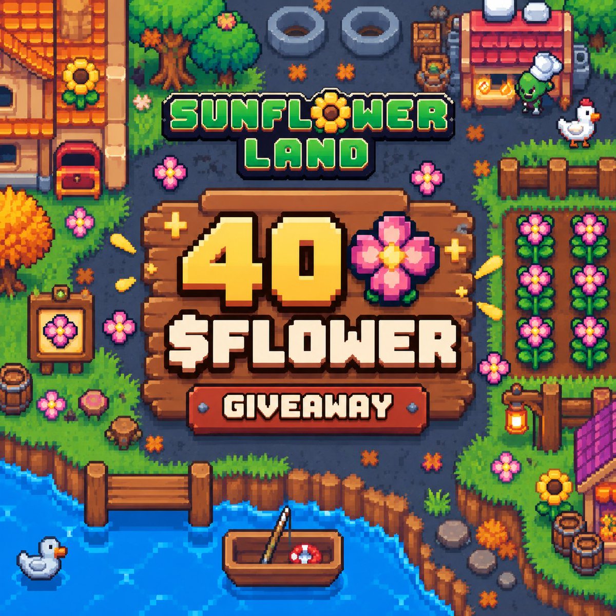 ChuckFresco's tweet photo. 🌻 SUNFLOWER LAND GIVEAWAY #1 🌻

🎁 40 base:0x3e12b9d6a4d12cd9b4a6d613872d0eb32f68b380 to ONE lucky farmer! 🌸

Want to win? Here’s how to enter 👇

1️⃣ LIKE + Repost this post
2️⃣ Follow @chuckfresco & @mrsfresco
3️⃣ Help my farm: https://t.co/XB2ceeFZbq
4️⃣ Comment your Farm ID + favorite crop to grow!

⏰ Winner picked on October 15!

Good luck, farmers! 🌻🚜

⚠️ Winner MUST have Ronin Wallet:
https://t.co/QElizYjOMf

 #SunflowerLandWeekly #sflweekly
