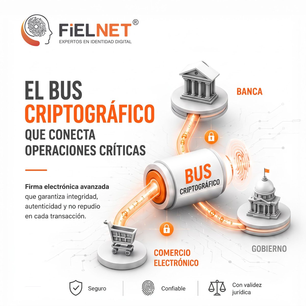 Fielnet_mx's tweet photo. 🔐 Bus Criptográfico de Fielnet: identidad digital segura para operaciones críticas, con autenticidad, integridad y cumplimiento. 👉 https://t.co/JBhMnu92Lo
#BusCriptografico #Fielnet https://t.co/RiOaTLUX6Z