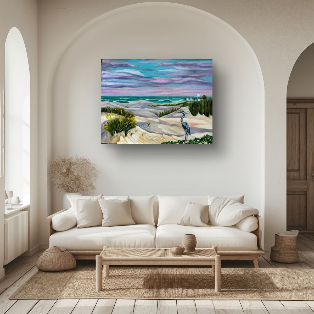An_Pogor's tweet photo. My new oil painting “The Great Blue Heron”, oil on a canvas and on a plastic board, 18x24 inches, 2026. https://t.co/epx2BSNJLO