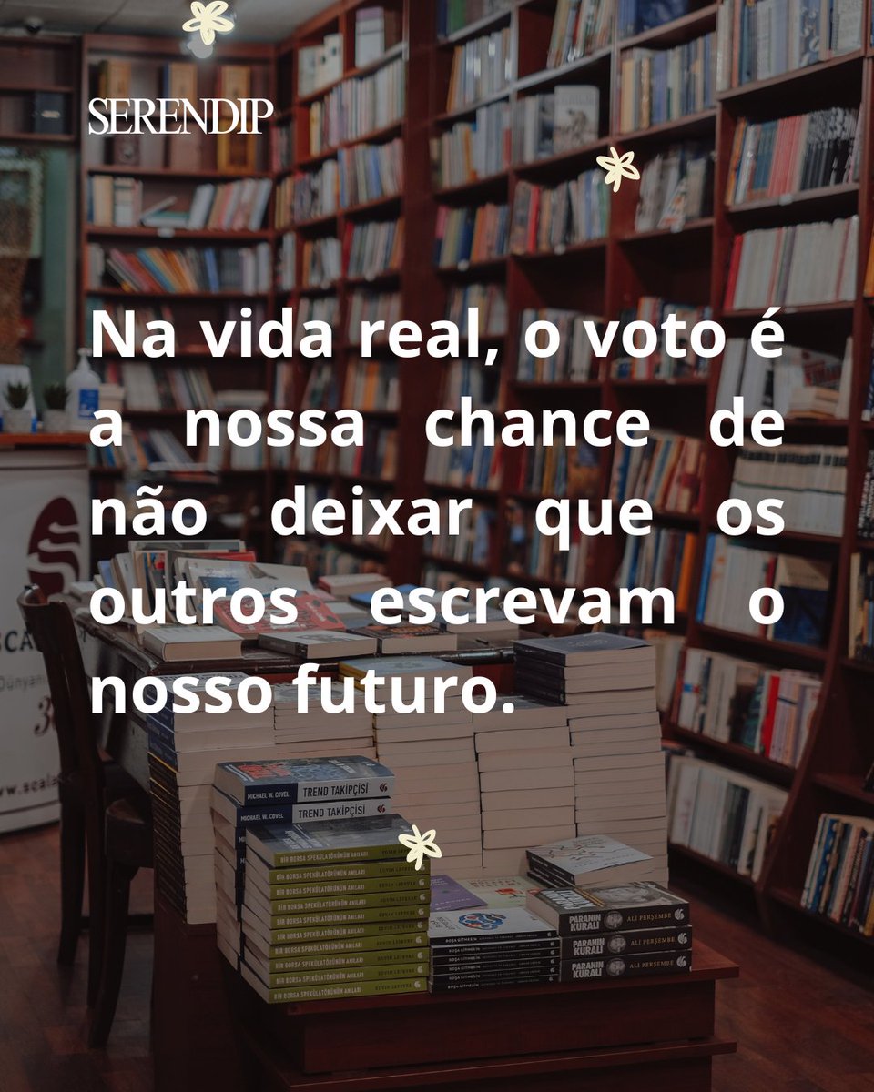 Serendipdivulga's tweet photo. Cuidar do futuro começa no gesto simples de comparecer às urnas ⭐️ https://t.co/yjWRRArfyJ