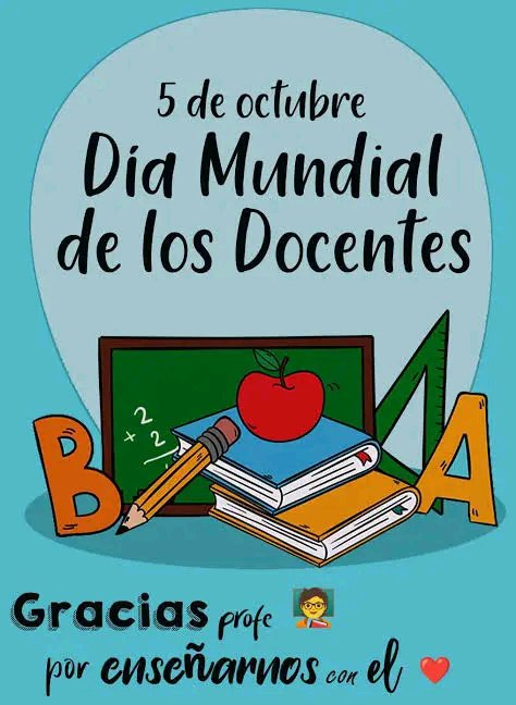 ana_combate45's tweet photo. 📚👨‍👩‍👧‍👦Día Mundial del Docente ✏️🌍

👩‍🏫🌎Hoy celebramos a quienes día a día transforman vidas a través de la educación. Los docentes son el pilar fundamental en la construcción de sociedades más justas, inclusivas y preparadas para el futuro. 🌱📖 https://t.co/q1LBL0Z96N