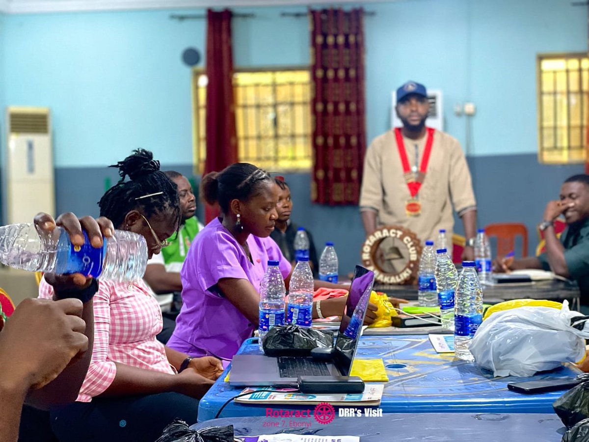 Rotaract_D9142's tweet photo. The DRR, Rotaract District 9142 has begun the club evaluation, with the Ebonyi Zone!
Through one-on-one conversations with RAC Abakaliki, RAC EBSCONS Uburu, RAC EBSU & RAC FETHA, the goal is clear: celebrate wins, support growth & give clubs direction to thrive.
#RotaractD9142 https://t.co/NZUfkBJYh7
