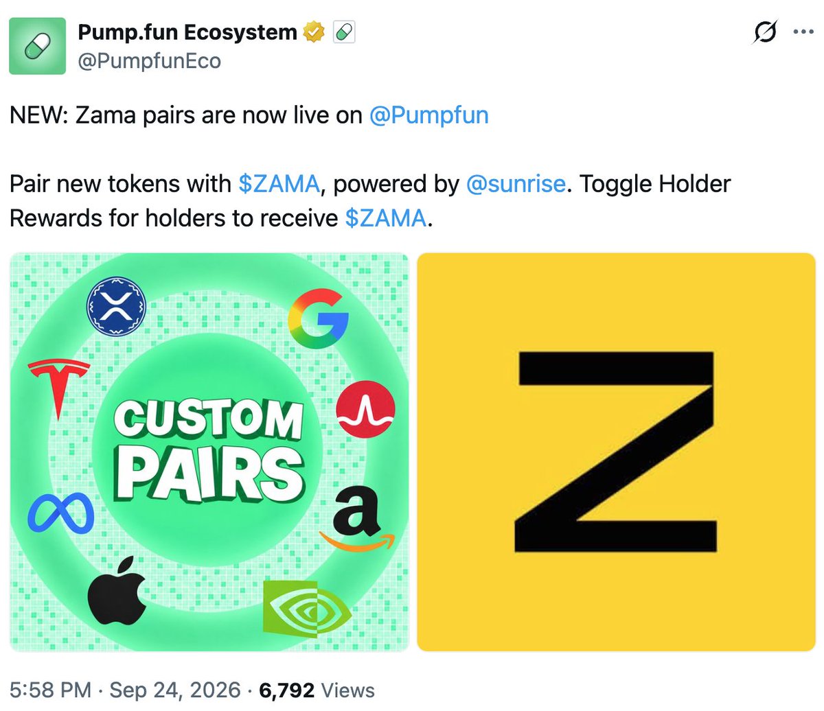 whamdev's tweet photo. whenever PumpFun announces a new stock pair

they post the same exact image, with the same 8 stocks..

this is the PumpFun Index.

pairing to the same exact 8 pairs. https://t.co/KmPrUN5g9l