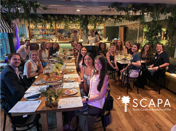 PAsofSC's tweet photo. It's giving ambience! Our SCAPA Lowcountry Region had a great evening at Frannie &amp; the Fox last month, with an informative presentation on Overactive Bladder and Incontinence. https://t.co/eBH1nvBSSL