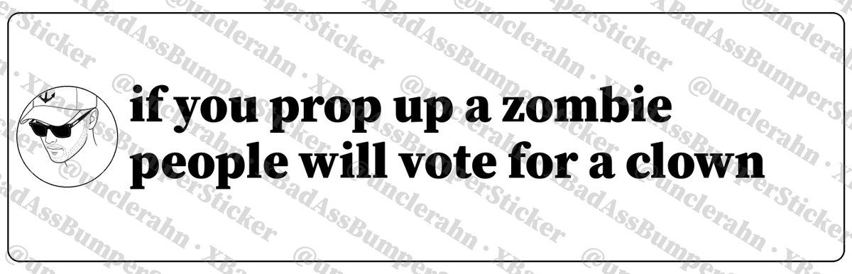 UncleRahn's tweet photo. https://t.co/R2YEMIepOg
#XBadAssBumperSticker #bumpersticker https://t.co/wNwx8vkWcz