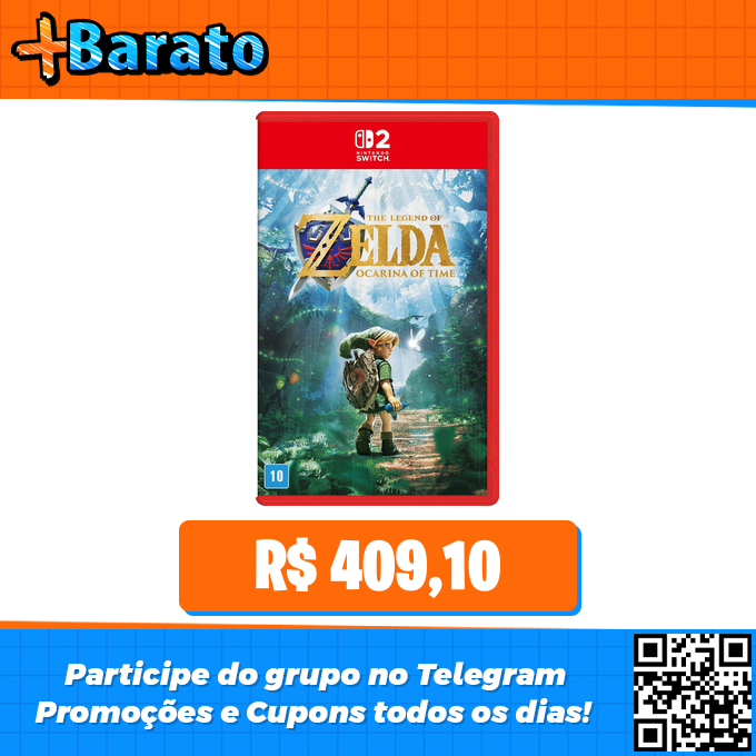 gamesmaisbarato's tweet photo. ⚡️OFERTA NA AMAZON⚡️

🎮 The Legend of Zelda: Ocarina of Time – Nintendo Switch 2

✅ Por: R$ 409,10

↪️ Link: https://t.co/e8AiEtiy56 https://t.co/EcBRujLwCG