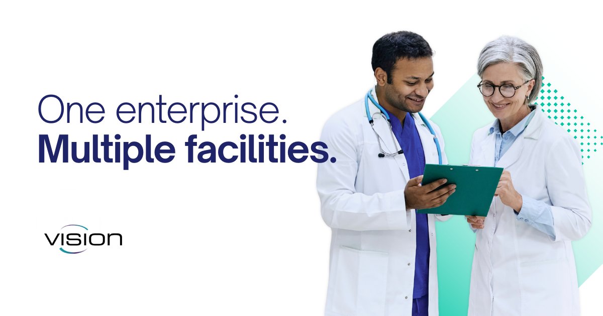 vision_software's tweet photo. Multiple facilities. Multiple datasets. One integrated framework. VST Enterprise Architecture supports facility-specific needs and major EMR interfaces across the enterprise. Schedule a demo at https://t.co/MO13HH29O3. #HealthcareTechnology https://t.co/DxJhzpn4Re