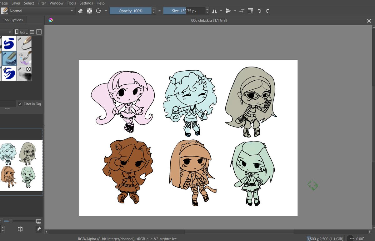 hlebrazowy's tweet photo. monster high chibi wip https://t.co/WMEeGxuLgV