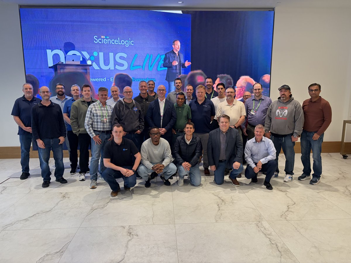 ScienceLogic's tweet photo. A great start to the week in Reston ahead of #NexusLive2026 with our Super User Group Forum, hosted by ScienceLogic's Douglas James and William Rachilla. Thank you to everyone who joined us to share ideas that will help shape the future of ScienceLogic! https://t.co/3OBoE1LGyX