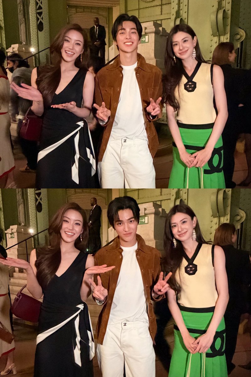 pawrynns's tweet photo. โครตน่ารักเลยน้องชายกับพี่สาวคนสวย ฮือ ๆ ㅠ ㅠ 🫵🏻
แล้วน้องอันแอคท่าซะน่ารักเลยอ่ะ เอ็นดูน้องกอนนนนน
😭😭😭😭😭😭😭 เป็นการร่วมเฟรมที่แพงมาก

KEONHO AT CHANEL PFW  

#KEONHOxCHANELSS27
#CHANELSpringSummer  
#KEONHO @CHANEL https://t.co/p4hHDR7eew