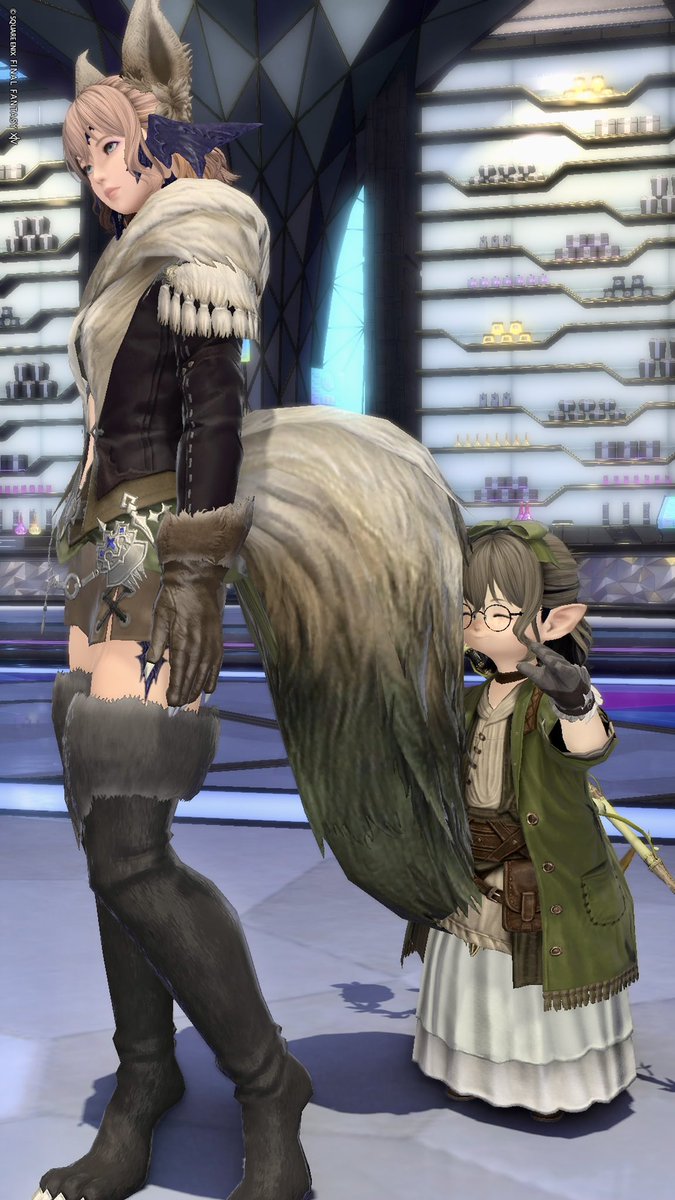 ff14_Ray_Aria's tweet photo. FCメンバーとの日常⑧

久しぶりにインして遊んでもらった！
尻尾が気に入ったみたいで、
ふかふか遊んでて可愛かった(*´∀｀)

心が浄化された✨

#FF14SS https://t.co/rBOzH87cbf