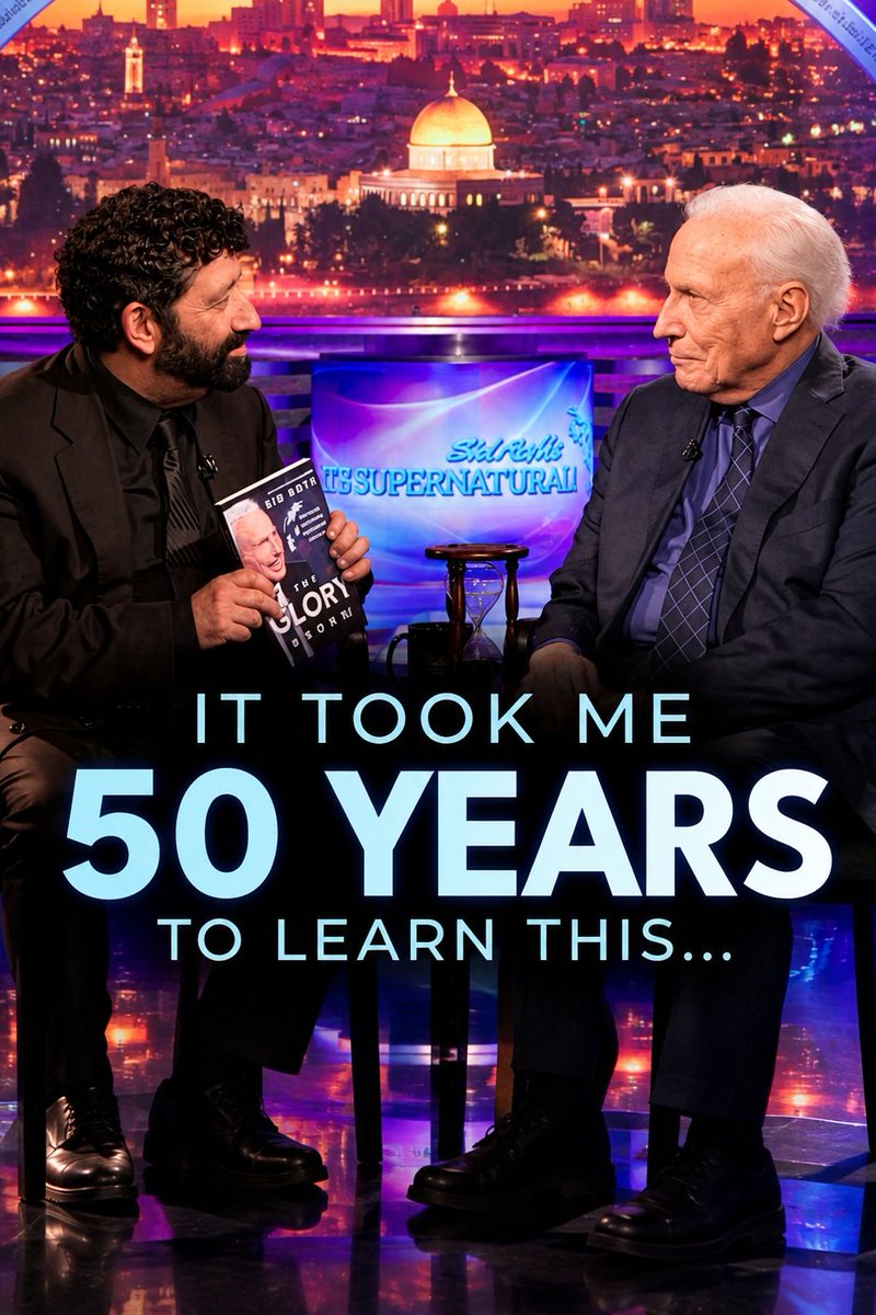 SidRothTV's tweet photo. TOMORROW is the release of "The Glory Story"...

This week on "It’s Supernatural!", @Jonathan_Cahn turns the tables and interviews Sid about his journey with God, the lessons that shaped his life and ministry, and why he believes the best is still ahead.

DON’T miss this very special episode! Link in thread.

#theglorystory #glorystory #sidroth #sidroth50