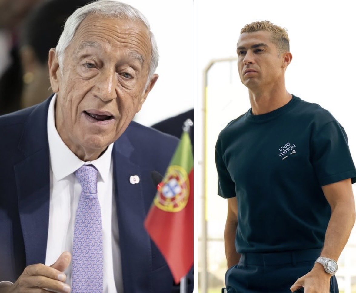babygarroux's tweet photo. As falas do Presidente de Portugal, José Seguro sobre Cristiano Ronaldo:

“Não se pode tratar assim um homem que levou Portugal e a sua cultura a todos os cantos do mundo.”…. O impacto de Cristiano Ronaldo vai muito além do futebol. https://t.co/2m2du83rTs