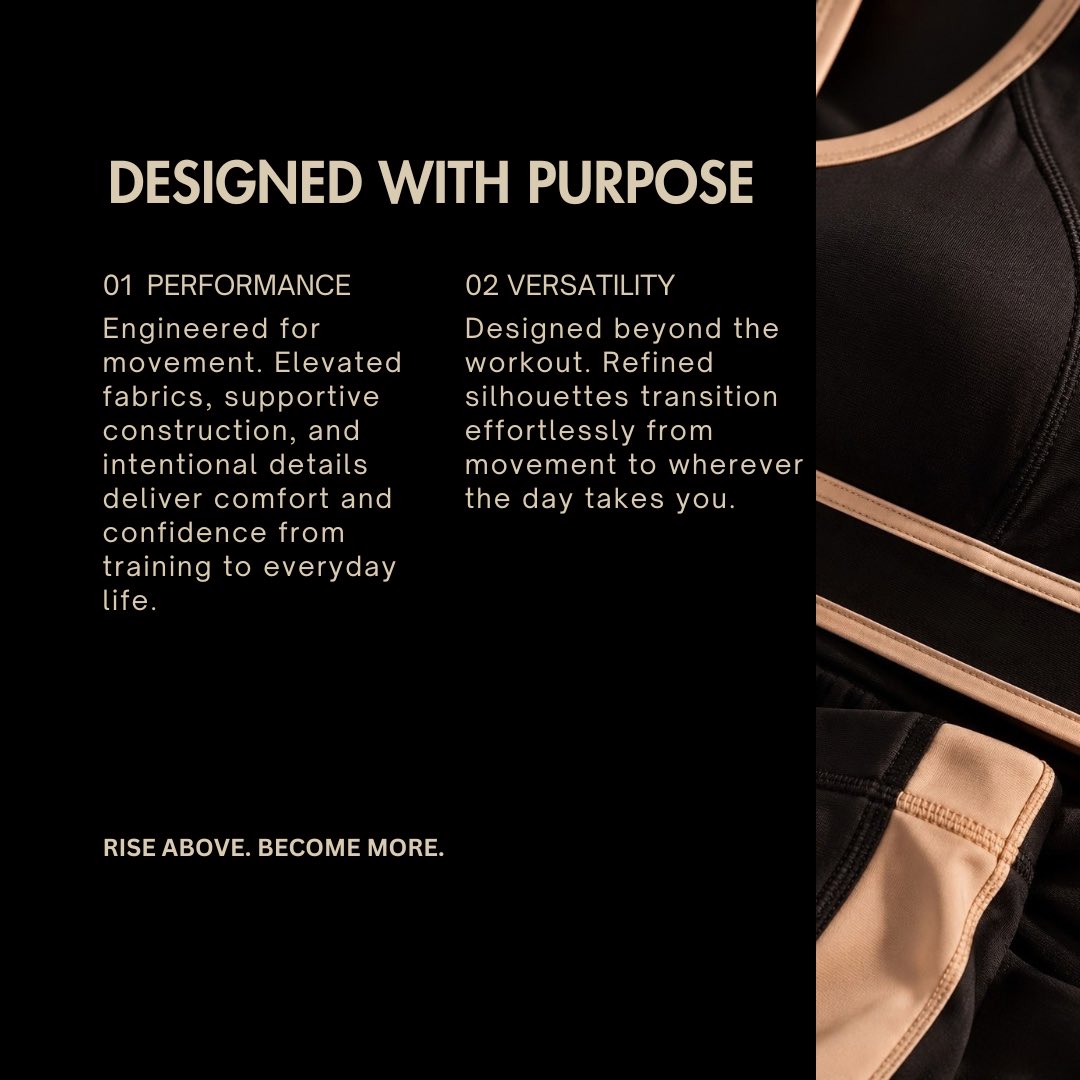 aryzenfit's tweet photo. ARYZEN is more than activewear. It’s a reminder to keep rising.

Designed for women becoming stronger, more confident, and more intentional in movement and in life.

RISE ABOVE. BECOME MORE.

Coming soon.

Follow @aryzenfit on Instagram, TikTok &amp; Facebook for the journey. https://t.co/8VLn1EcLQj