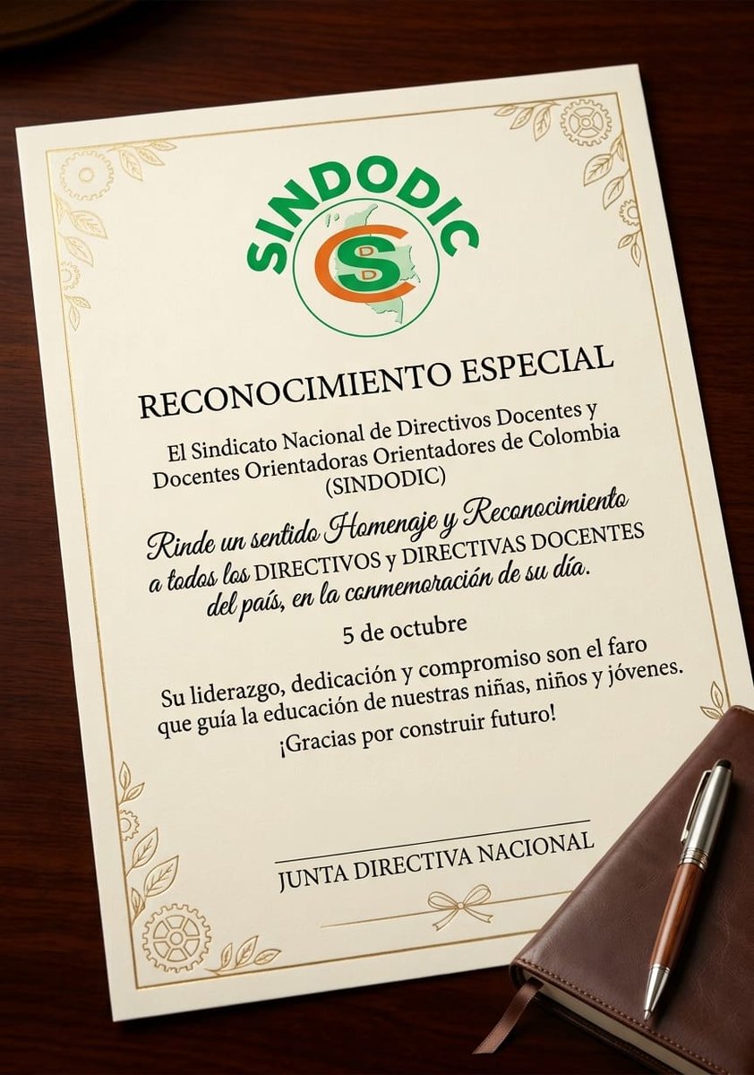 Sindodic's tweet photo. La Junta Directiva les desea feliz Día del Directivo Docente. SINDODIC siempre adelante ni un paso atrás. #SINDODIC https://t.co/jvEpzxdpOX