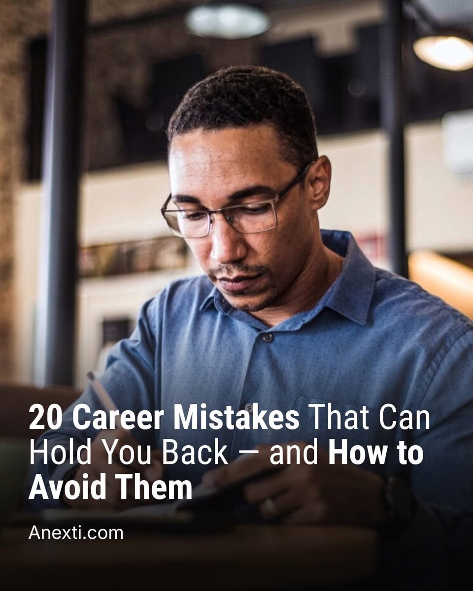 anextiofficial's tweet photo. Some career mistakes are obvious. Others can quietly hold you back for years without you realizing it.

👉 Read the full article on Anexti: https://t.co/9INsB7oPsY

#CareerAdvice #CareerGrowth #ProfessionalDevelopment #JobSearch #CareerTips #Skills #FutureOfWork #Anexti https://t.co/rTi9r9xsUg