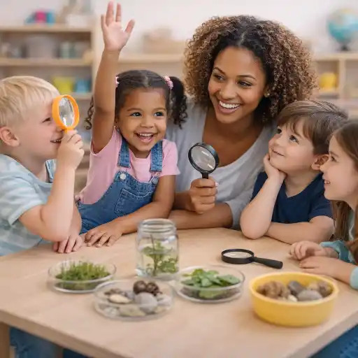 ChildCareEd's tweet photo. #inquiry #language #observation #curiosity What Questions Keep a Preschool Science Conversation Going?: Open-ended questions, patient listening, and follow-up prompts help preschoolers predict, observe, compare, and explain during sink-or-float investigations,… dlvr.it/TVnbtB https://t.co/Bj3wnfEMZL