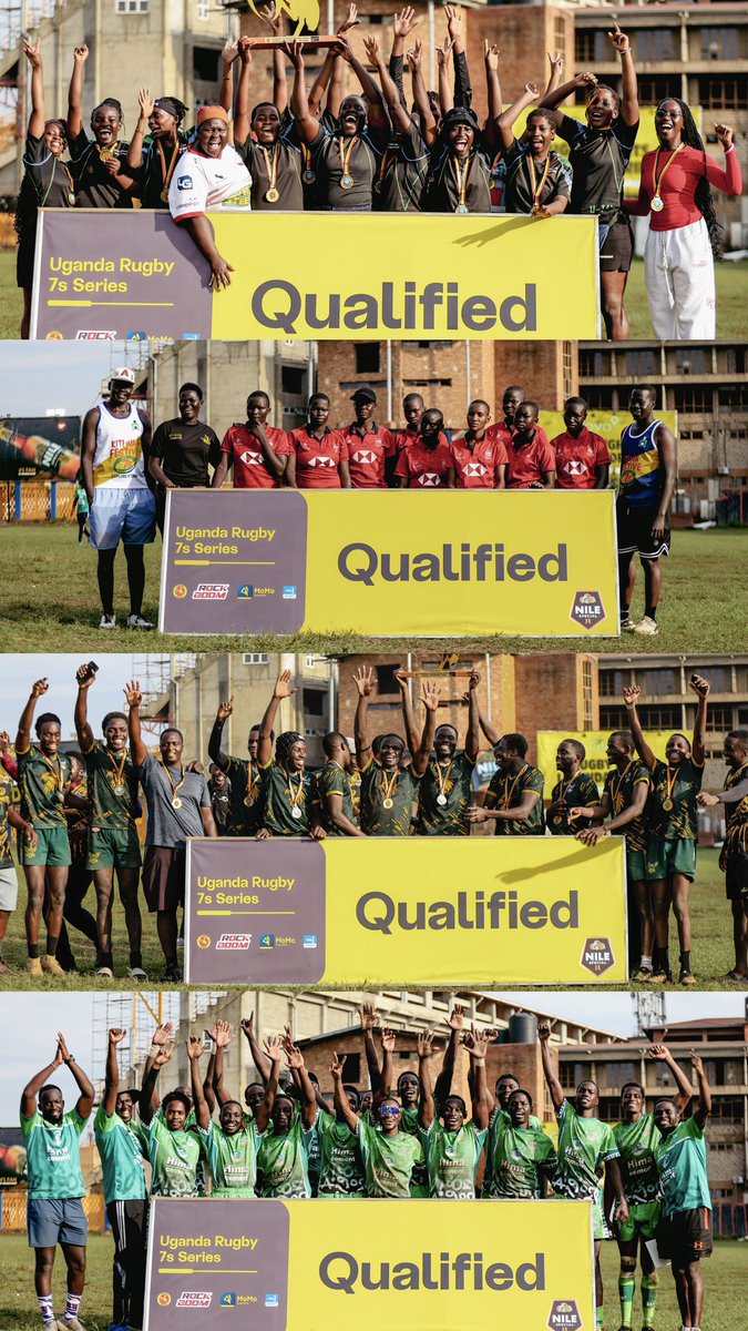 walukubafans's tweet photo. 🏆 MONDAY CHAMPION CELEBRATION🏆

Huge congratulations to KIU Crows, Hima Impis, Panthers RFC, and Kitgum Queens.

These four incredible teams have officially earned their promotion to the 2027 Uganda Rugby 7s Series.

The hard work paid off. Time to join the big boys and girls on the ultimate stage🇺🇬💪
#UgandaRugby #Rugby7s