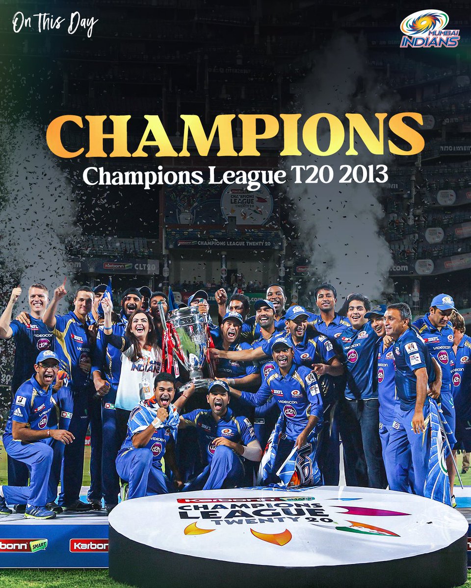 mipaltan's tweet photo. 𝙲𝙷𝙰𝙼𝙿𝙸𝙾𝙽𝚂 💙🏆

That's it. That's the caption. 

#OnThisDay https://t.co/Aq03ydAi3w