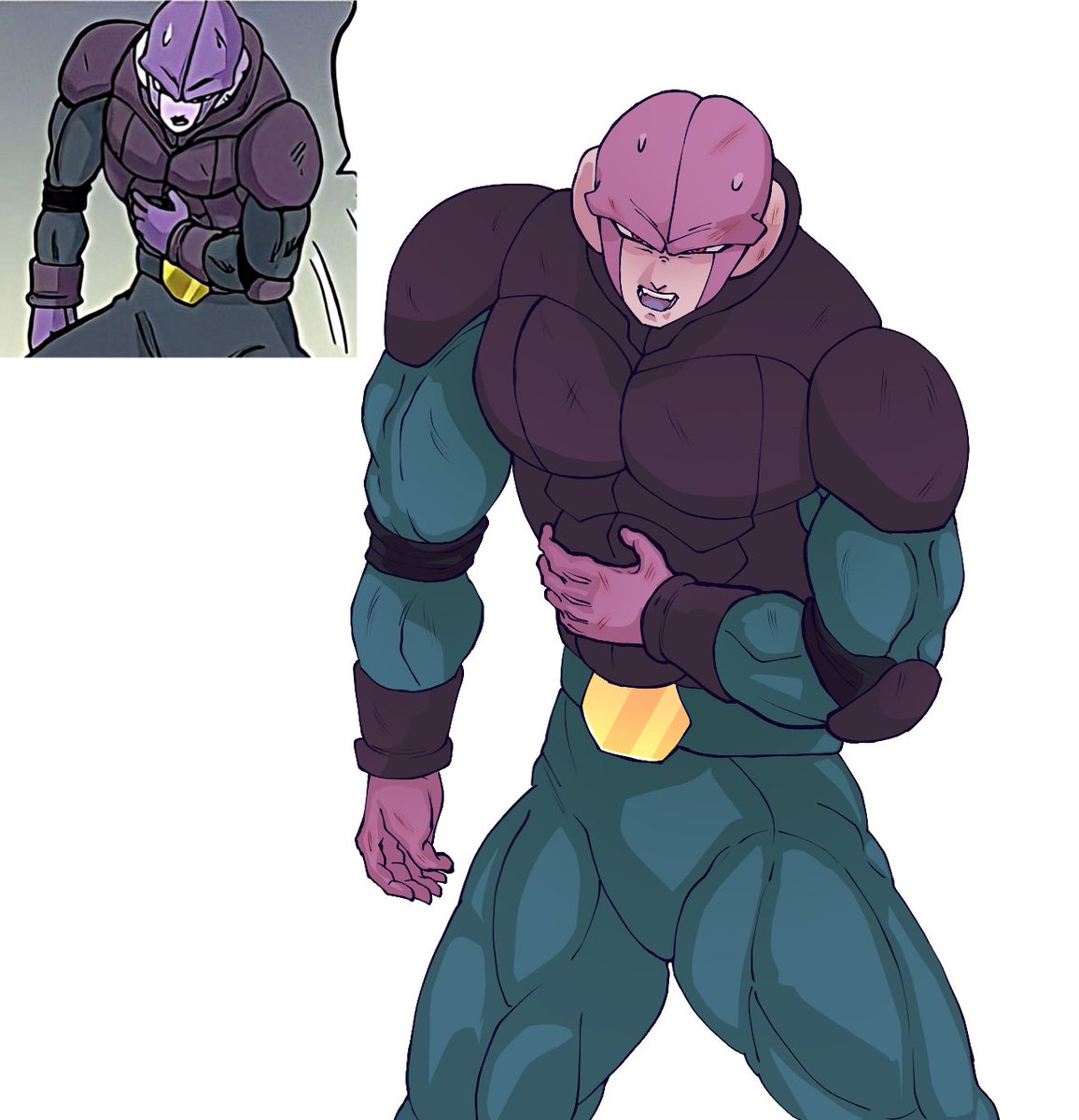 GiuCord_'s tweet photo. No quiero que salga exactamente igual a la imagen, solamente quería hacerlo a mí manera.

#Dragonball #Hit #drawing https://t.co/HOUiCs59d6