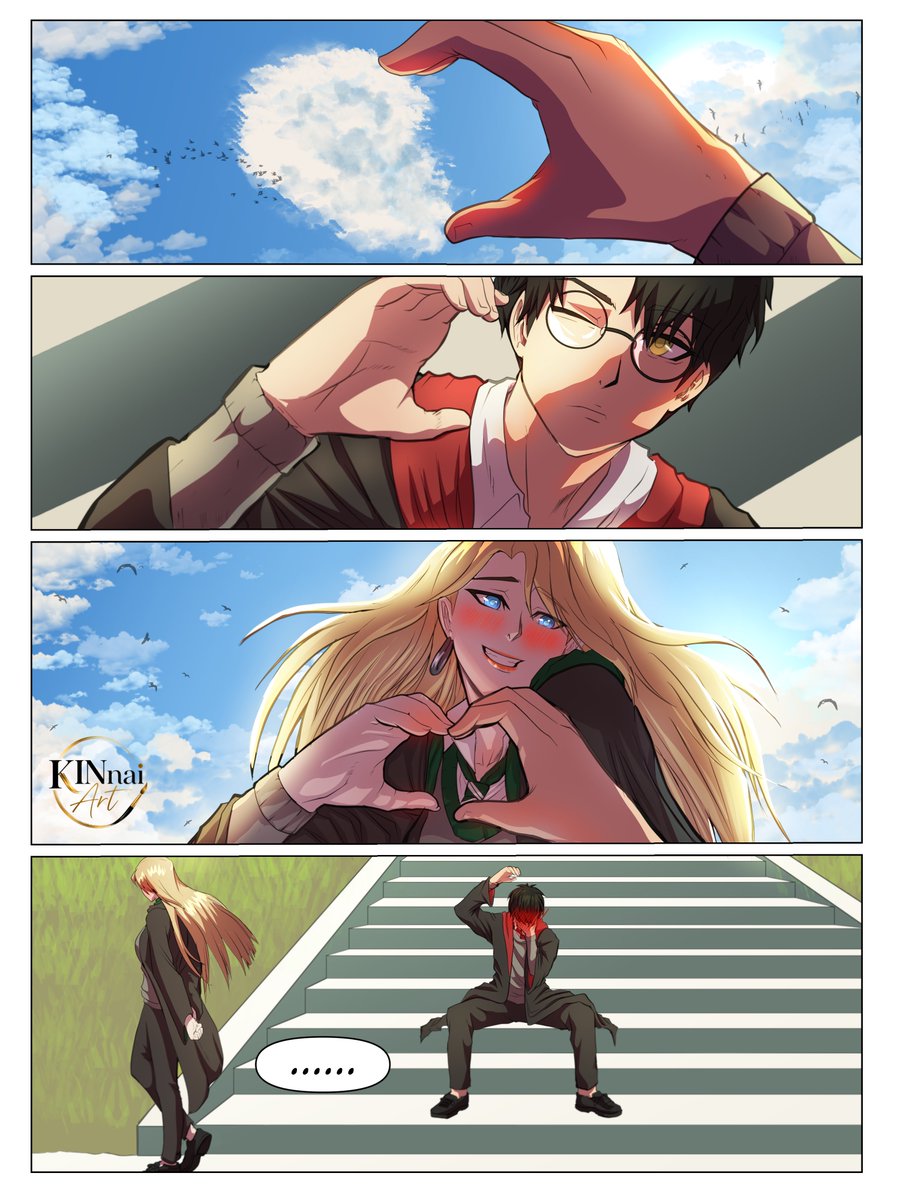 kinnaiart1's tweet photo. Poor Potter wasn't ready for that 😭😭 #malfoid #malfoy #harrypotter #fanartㅤㅤㅤㅤ https://t.co/KXjUahoWxN