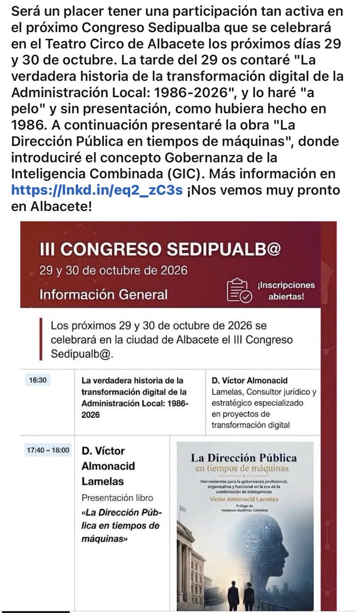 nuevadmon's tweet photo. Nos vemos en el Congreso @sedipualba https://t.co/iEvHkxHdhn https://t.co/GhEcMYECHk