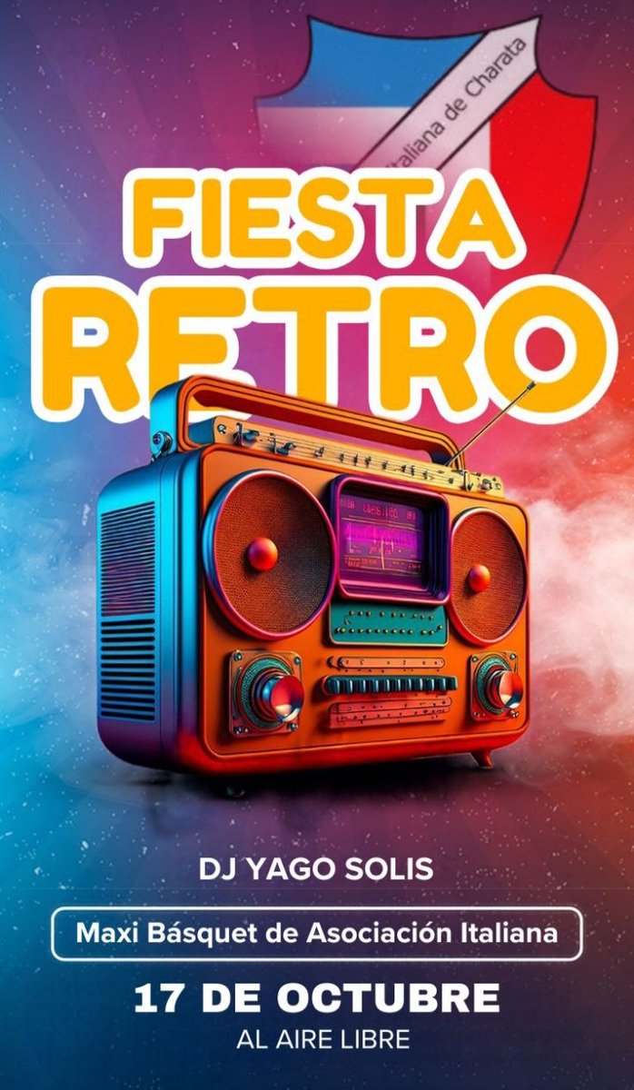 AsocItalianaCh's tweet photo. Ya tenemos las pulseras a la venta en Secretaría para la.gran Fiesta Retro.

Sabado 17 de Octubre
Valor $10.000 https://t.co/nb6zl1Ayu4