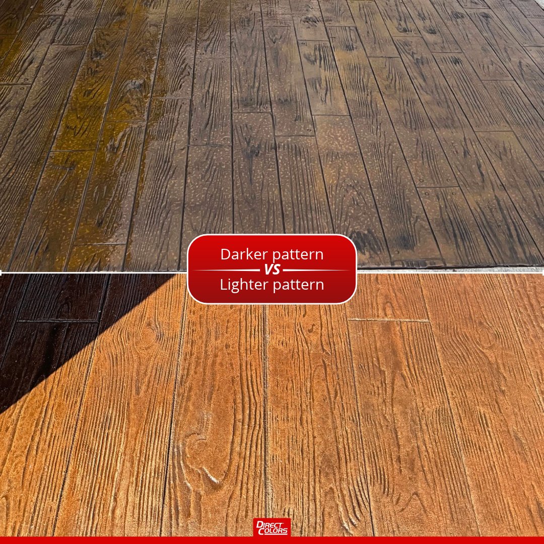 DirectColors's tweet photo. ✨ Poll Time: Darker Pattern vs. Lighter Pattern – Which Wood-Look Wins Your Vote? ✨

🌑 Darker Pattern 

🪵 Lighter Pattern

Both are stamped concrete — zero real wood required. Which finish would you put in your home?

Comment "WOOD" and we'll send you the how-to guide!

#DirectColors #ConcreteStain #ColorPoll #WoodLookConcrete #StampedConcrete #ConcreteFloor #DecorativeConcrete #HomeImprovement #InteriorDesign