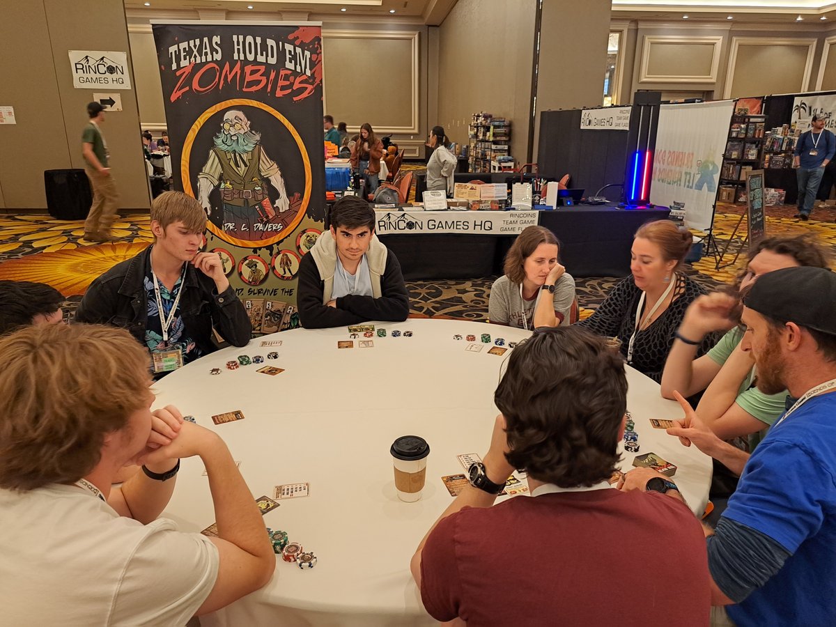 THwithZombies's tweet photo. ❗️THANK YOU❗️
🎲To @RinConGames for another great experience in gaming for so many people.🎲 And to all the people who came out and played with us. We can't wait till next year.🎲
@DarkAtticGames https://t.co/CqXm44KalG