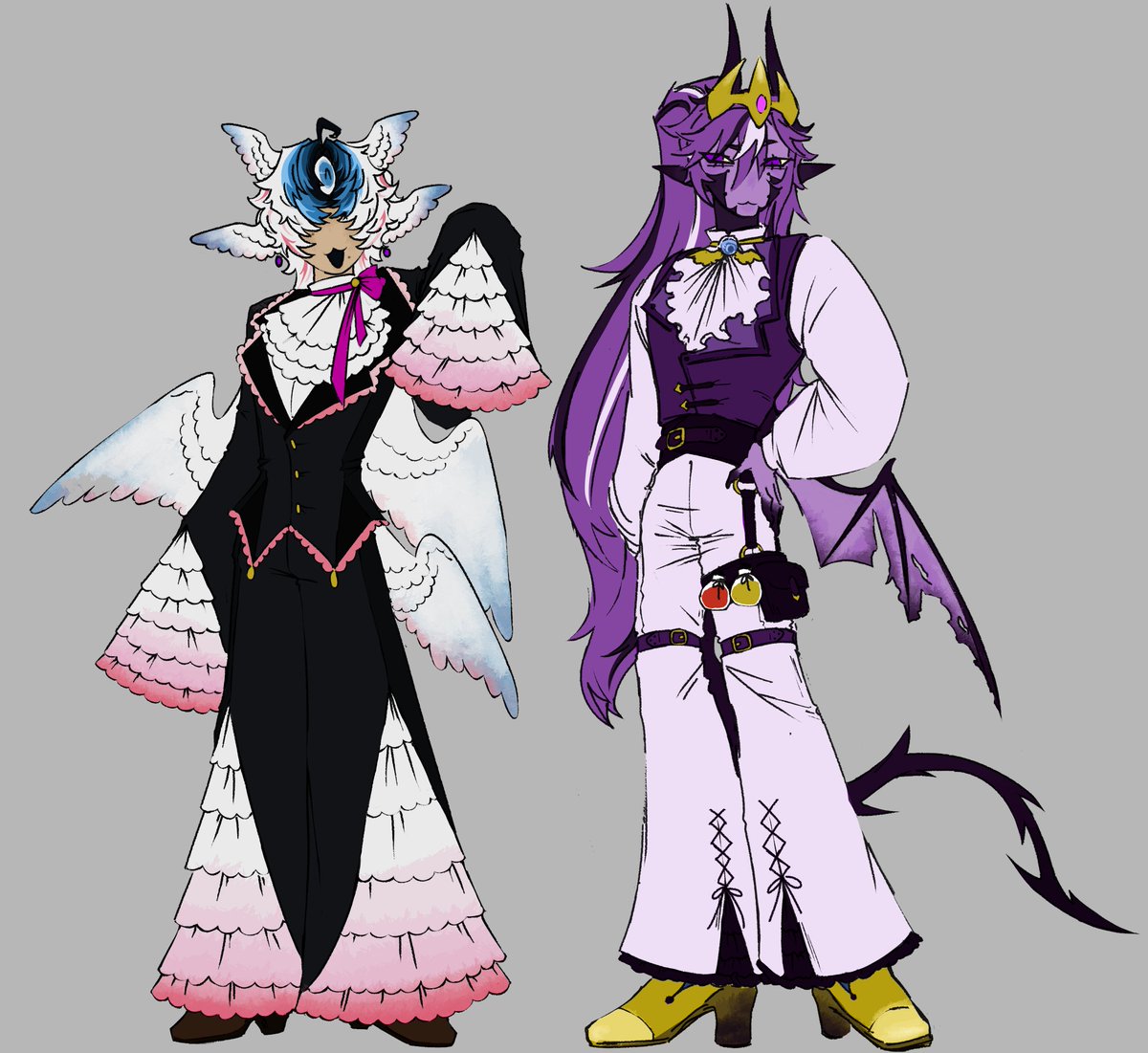 clowninbunny's tweet photo. all of them with their protags (^人^) ☆ https://t.co/XcbrcCJjPL